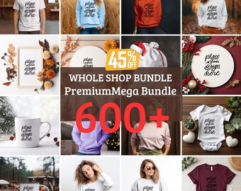 Whole Shop Mockup Bundle Pass | Lifetime Access to ALL Mock-Ups | Real Model Mock Ups | Comfort Colors, Bella Canvas, Gildan, Next Level