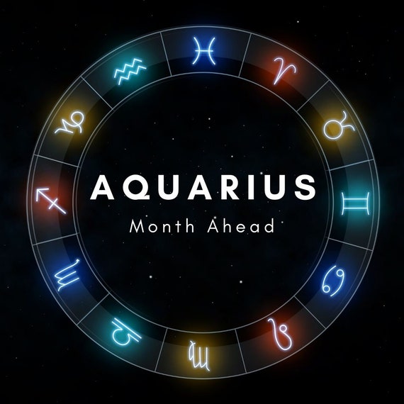 Aquarius Month Ahead Horoscope Reading/zodiac/horoscope/star Etsy