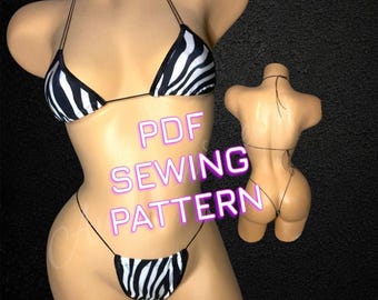 Microkini Sewing pattern only