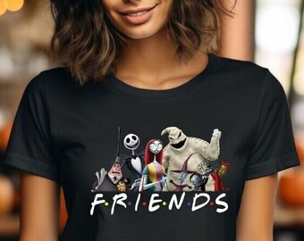 Jack Skellington, Halloween T-shirt, Spooky season, Perfect gift for the Holidays, Spooky Vibes, Cotton T-shirt