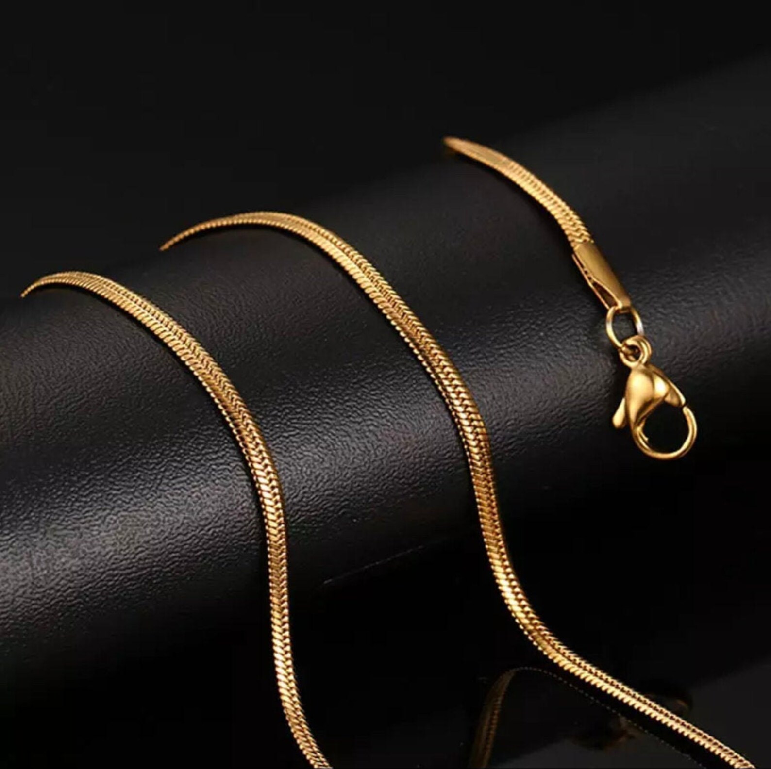 Thin Snake Chain Etsy