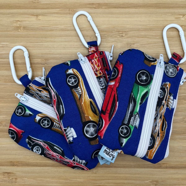 Hot Wheels - Double Zipper Wallet with Carabiner