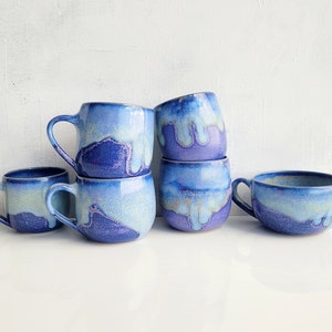 Cups and mugs from Universe series, handmade unique ceramic cup