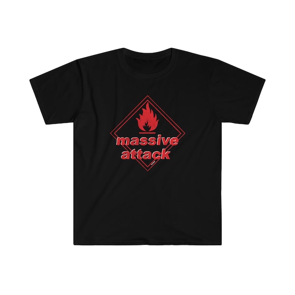 Massive Attack Blue Lines Album T-Shirt - Unisex Band Graphic T-Shirt