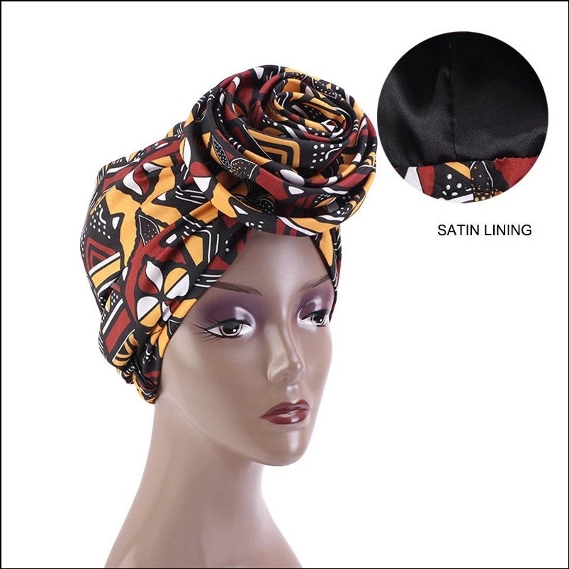 African Printed Turban Bandanas Ankara Dashiki Women Headwear - Etsy