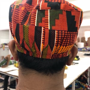 African Traditional Kente Kufi Hat Style 2: for Men and Women image 2