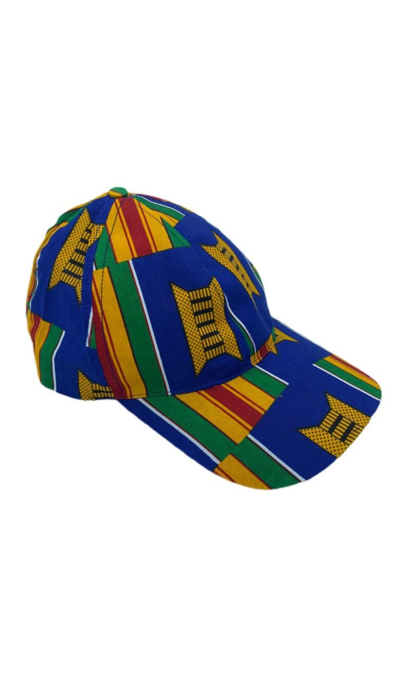 African Traditional Kente Style Face Cap/baseball Cap for Men Etsy