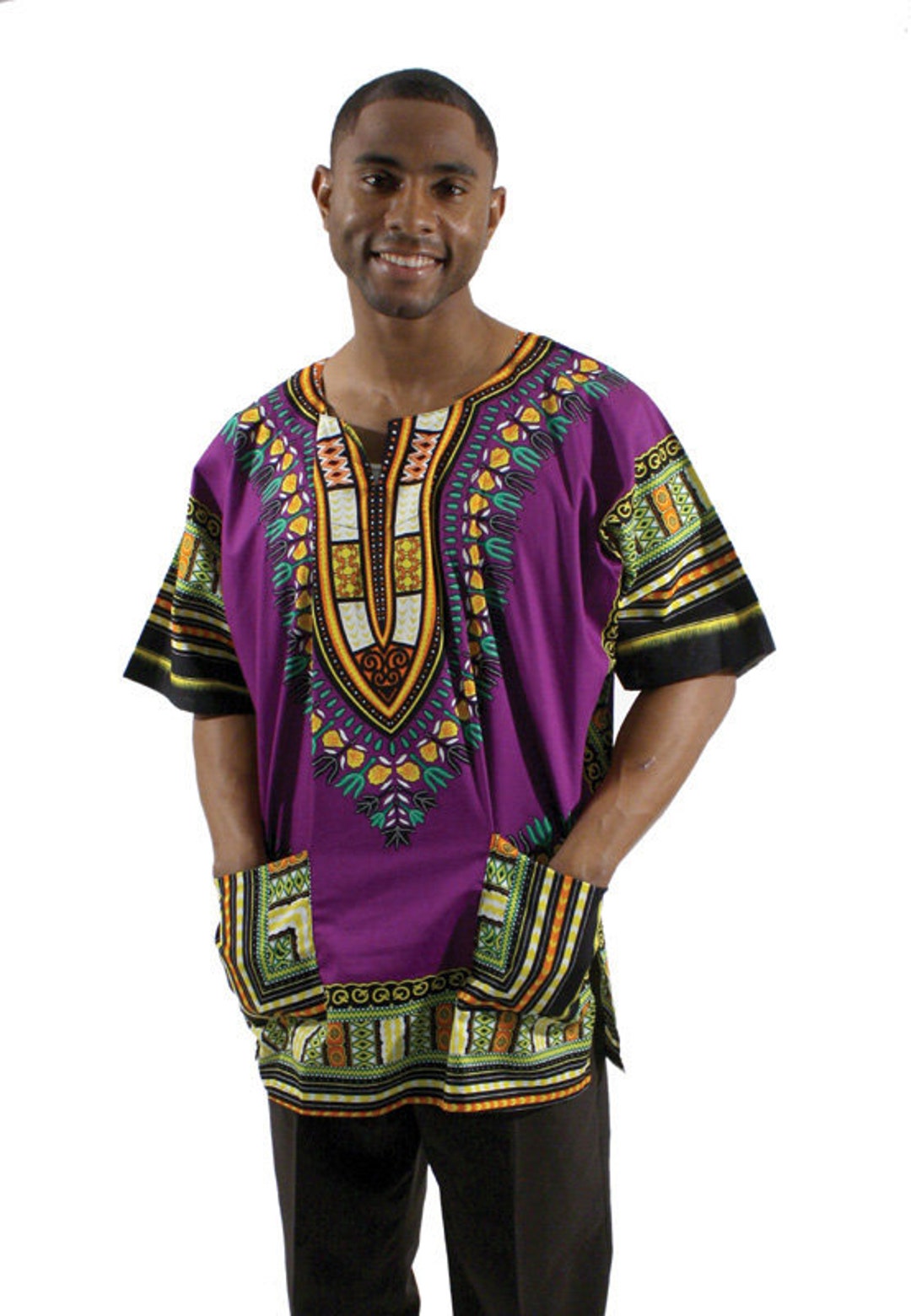 Traditional African Dashiki Print Unisex Top/shirt/blouse - Etsy Canada