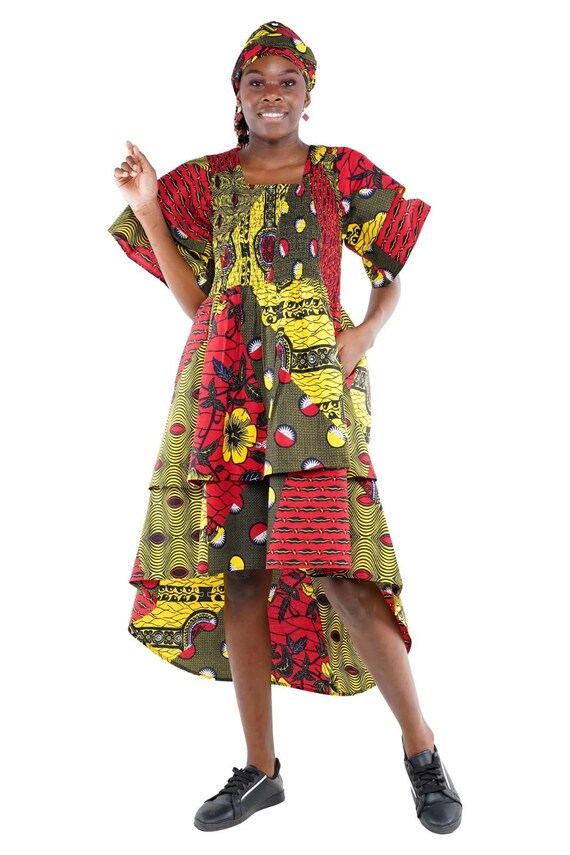 Ankara high low dresses hotsell