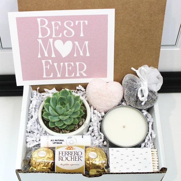 Mothers Day Gift Box, Mother's Day Gift, Mothers Day Candle, Spa Gift Mother's Day, Gift Box for Grandma, Succulent Mother's Day Gift