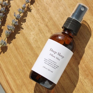 Pillow Spray Deep Sleep, Natural Room & Linen Spray, Aromatherapy Sleep Aid, Essential Oil Air Freshener,  Pillow Mist,  Build-A-Box  Add-On