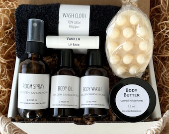 SELF CARE SPA Gift Set, Bath & Body Pamper, Gift for Men, Relaxation Basket, Gift for Groomsmen, Wedding Party, Spa Day at Home, Birthday