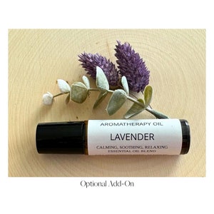 Lavender Essential Oil Roller, Aromatherapy Roll-On, Gift for Her, Perfume Scented Roller, Relaxation Gift, 10 ml, Build A Gift Box Add-On