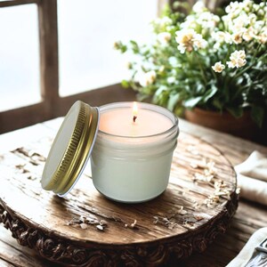 4 oz Soy Wax Candle, Clean Burning, Phthalate and Paraben FREE, Perfect for Birthday, Get Well, Condolence, Build A Gift Box Add On Item