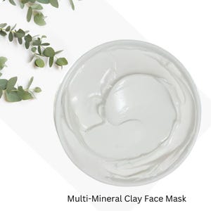 Multi Mineral Clay Face Mask, Build A Gift Box  Add Ons or A-La-Carte, Kaolin Clay, Vegan, Cruelty Free, No Paraben, Sulfate or Gluten