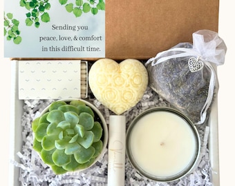 Envío de PAZ, AMOR Y CONSUELO / Caja de Regalo de Consuelo / Regalo de Consuelo / Regalo de Condolencia / Regalo para Personas en Duelo / Regalo para Momentos Difíciles / Caja de Regalo