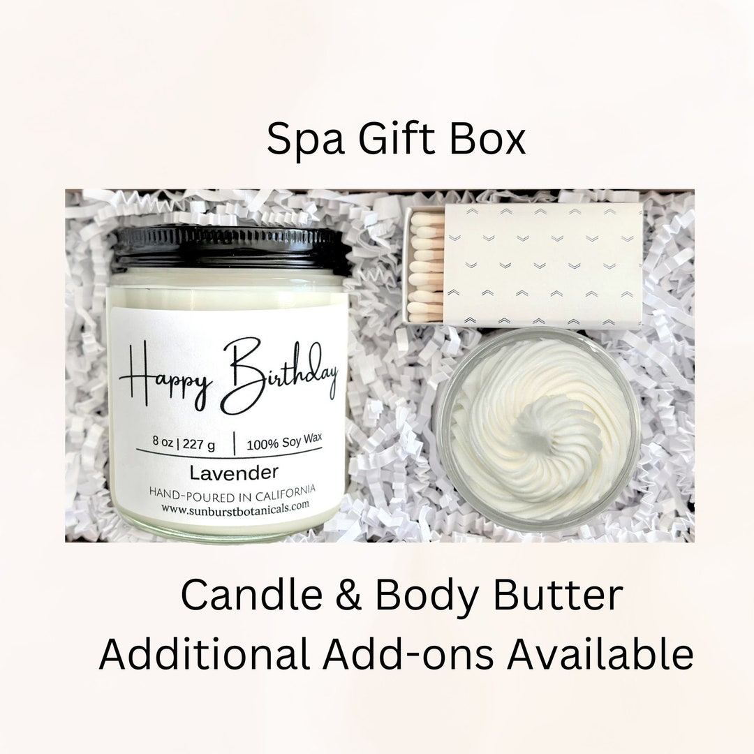 HAPPY BIRTHDAY Candle Gift Box, Candle Gift Set, 8oz Soy Wax Candle