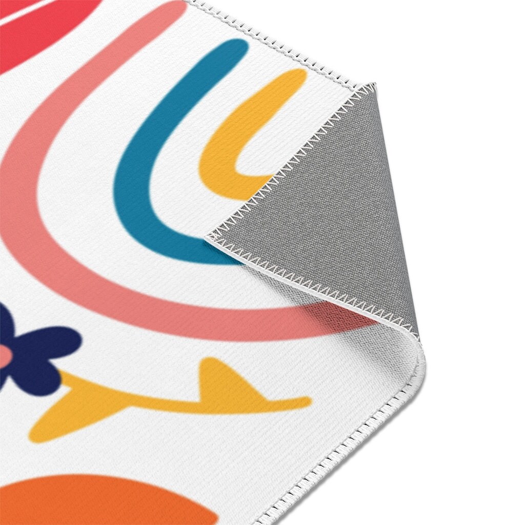 Nursery Boho Rug Cute Elephant Bohemian Decorative Area Rug Etsy Australia