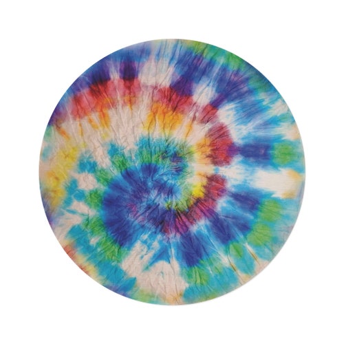 Tie Dye Round Area Rug, Boho Area Rug, Eclectic selling Decor Area Rug, Blue Decorative Area Rug,Tie Dye Carpet,House Gift for Boho Decor Lovers