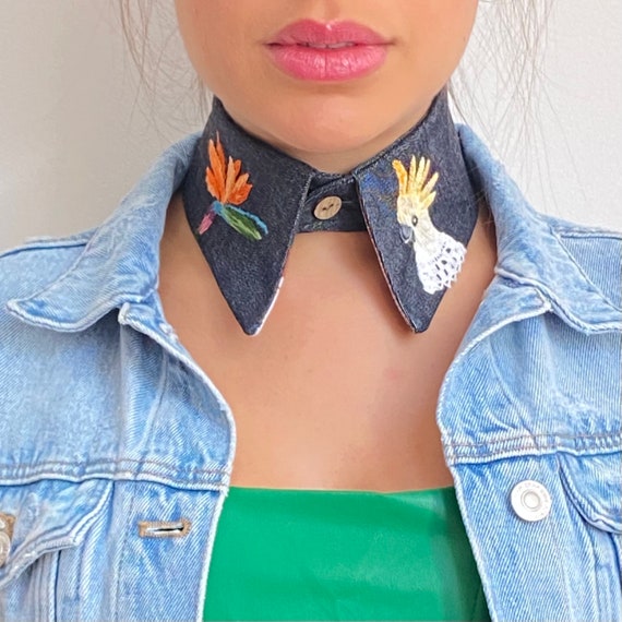 Accesorio de moda cuello falso camisa con cuello para mujer cuello desmontable Etsy Espana