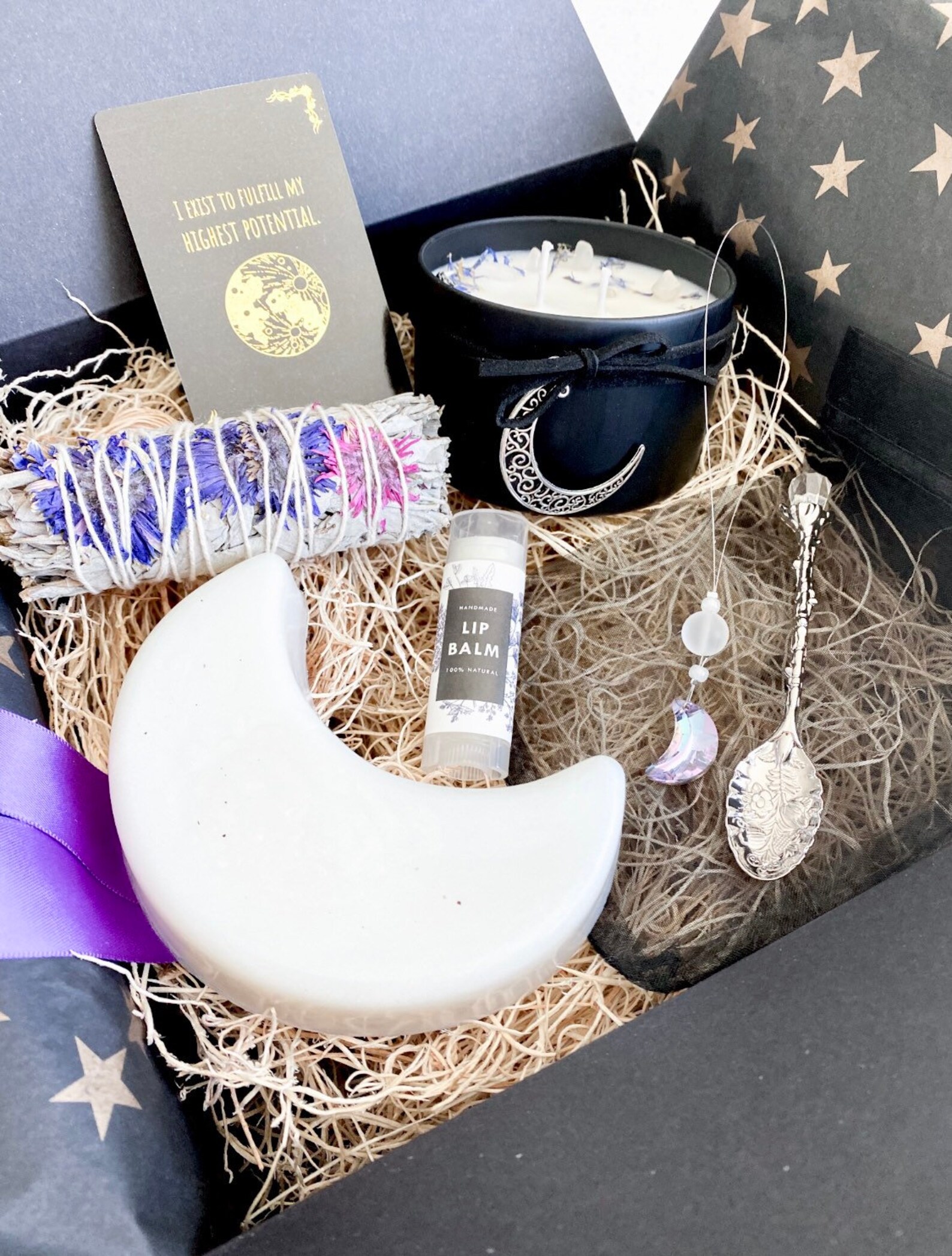 Moon Gift Box Moon gift box Moon gift set Witchy Gift Etsy
