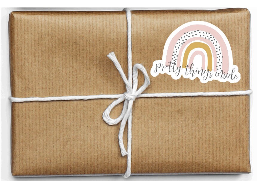 Rainbow stickers //  Pretty things inside stickers // Small business …