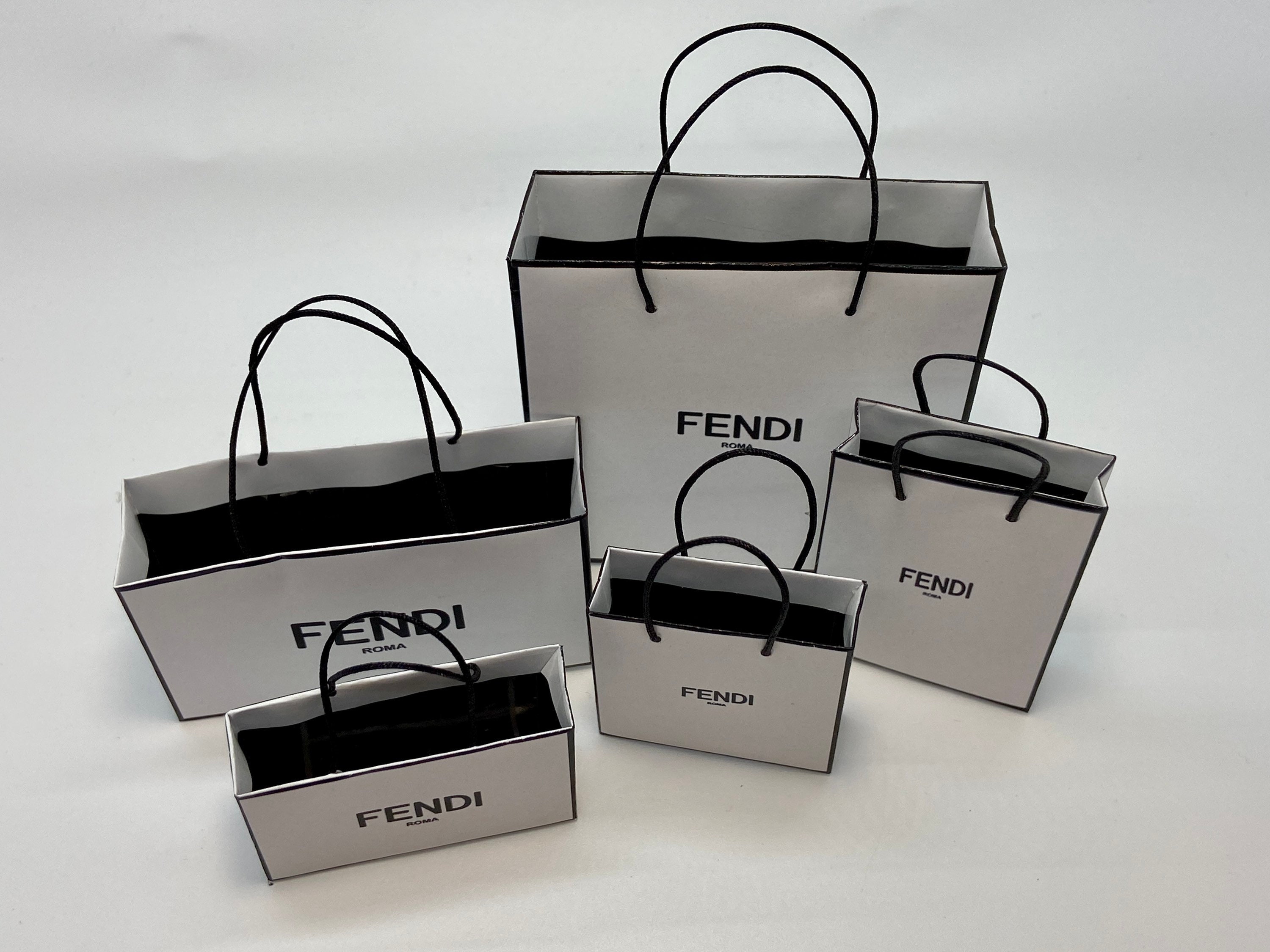 SET OF 5 Miniature Shopping Bags for Fashion Dolls Etsy