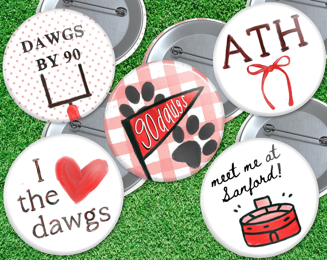UGA - Bulldogs- Gameday Pinback Buttons 3