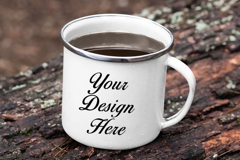 Download Digital Enamel Mug Mockup Bundle Campfire Mug Mockup Camp ...