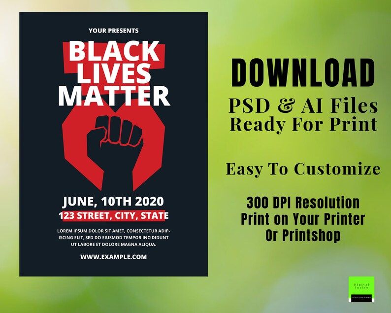 Black Lives Matter Black Life Matter Black Life Flyer Custom Flyer Custom Banner SVG