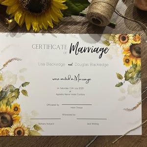 Heiratserneuerungsurkunde
