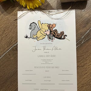 Guide Parent Certificate & Naming Day Certificate