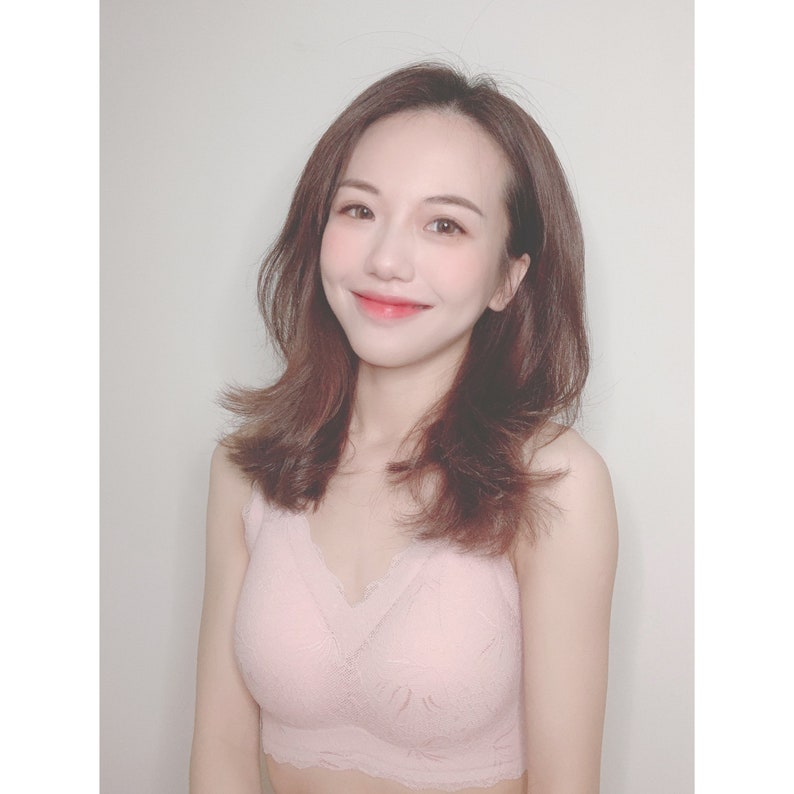 SAGE PINK LACE Bralette wireless and push up bralette and panty set.
