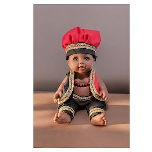 12 inch Elegua doll, Orisha doll, Muñeca, Altar decoration