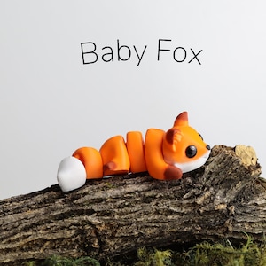 Baby FoxCub Articulated Fidget Toy Or Keychain By Zou3d!