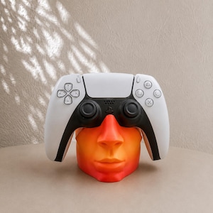 3D Printed Controller Holder | Futuristic Cyberpunk/ Utopian style Gaming Desk Dock