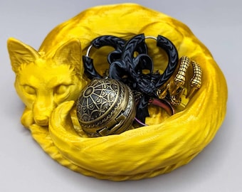 Vassoio portagioielli dal design magico e divino di Fox, proveniente dalle terre selvagge di Kekreations Land of Wonder!!