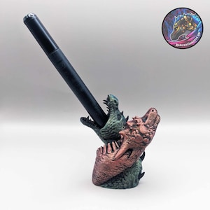 Twin Dragons Pen or Pencil holder by KeKreations!!!