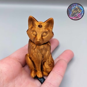 Majestic Fox Pill Holder Keychain from the Forests of Kekreations!