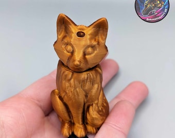 Majestic Fox Pill Holder Keychain from the Forests of Kekreations!
