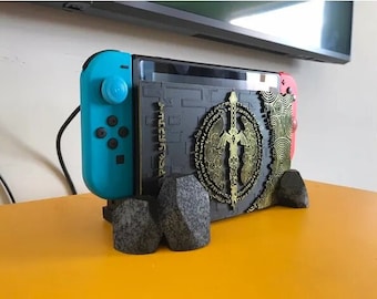 Elegant Zelda Switch Dock Cover Inspired by TOTK!!