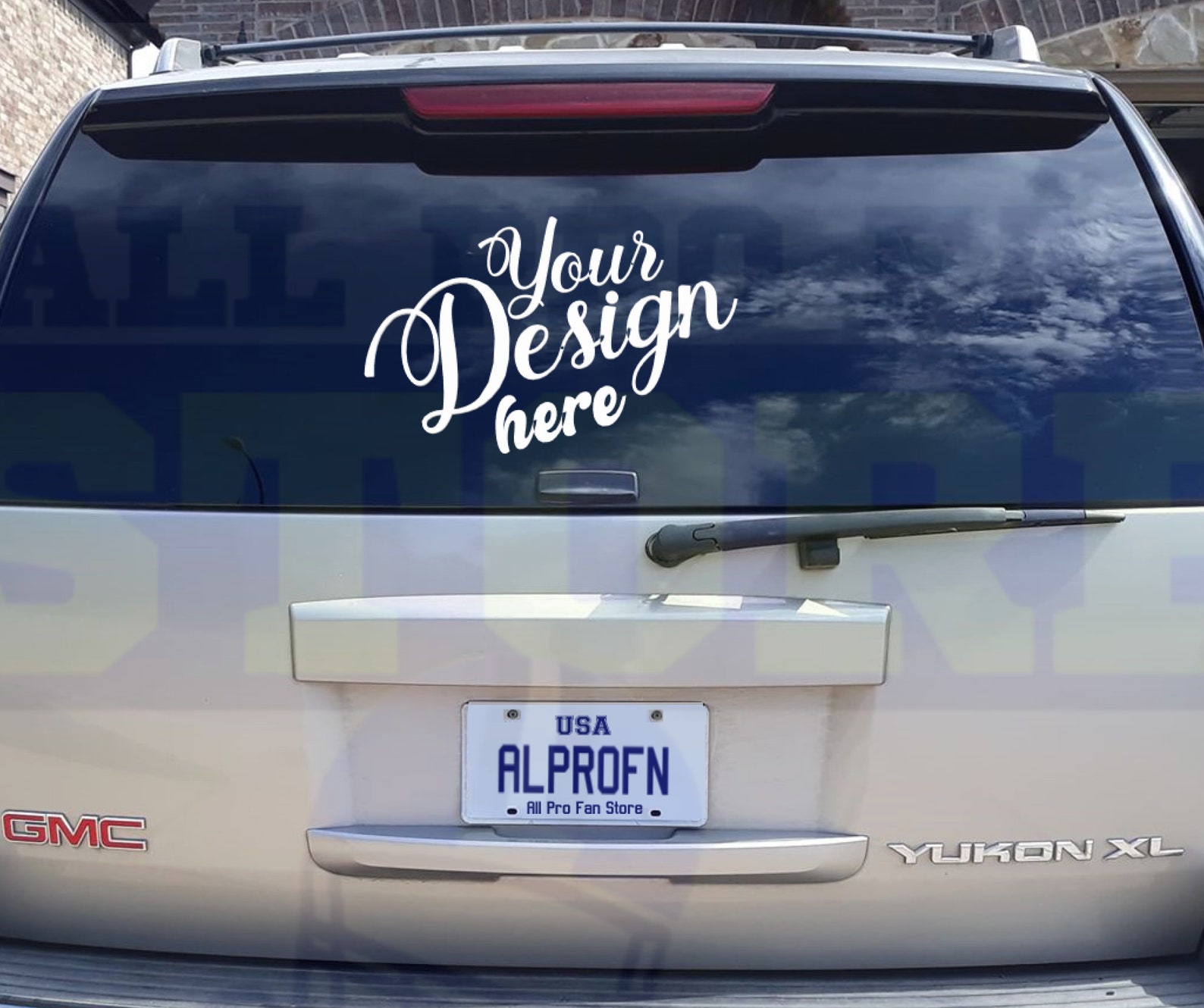 Car Decal Mockup Styled Mockup SVG Mockup Vinyl Car Decal Etsy