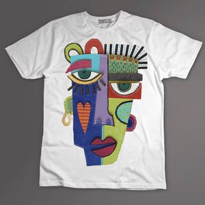Mask Two / Pop Art T-Shirt in Black and White