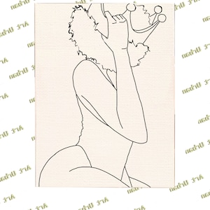 Kneeling Queen Pt 2 Pre Sketched Canvas, Pre Drawn Canvas for Painting, Sip and Paint Canvas, Art Kits, Paint Party Canvas, Art Activity