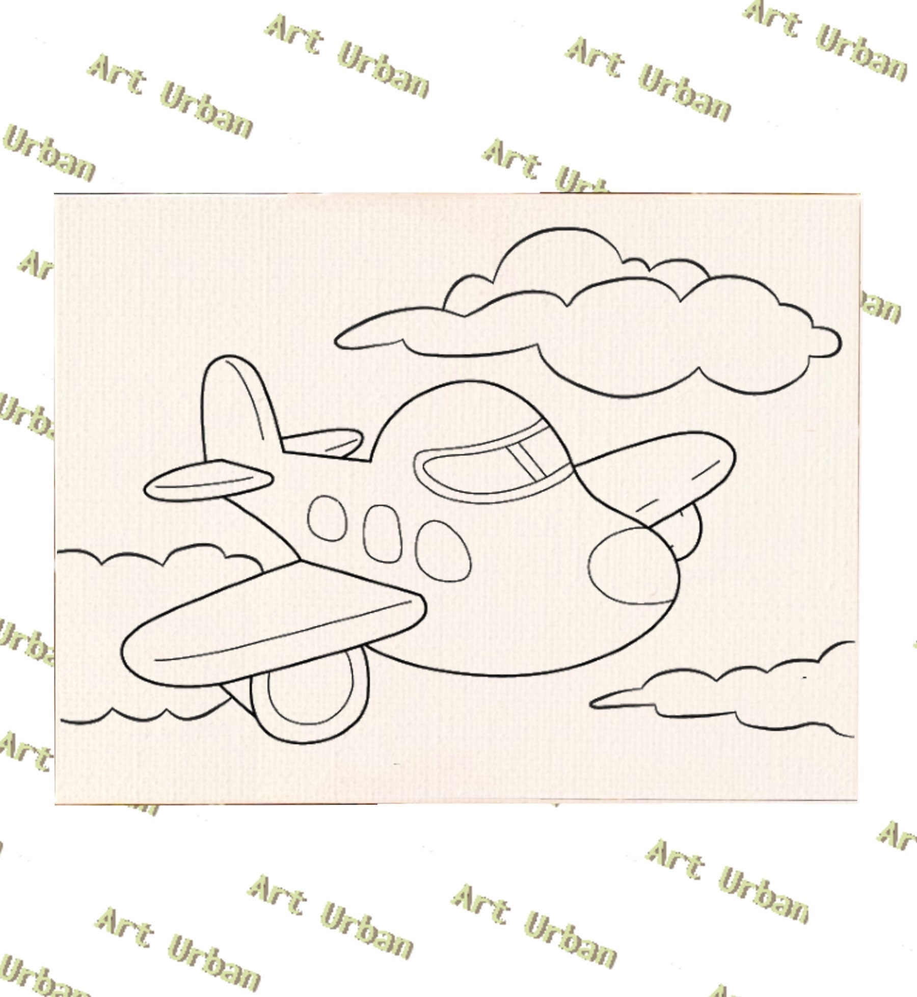 37 Easy Airplane Crafts for Kids: Perfect for All Ages 23 Airplane 1 Pre Sketched Canvas, Kids Painting, Kids Painting Canvas,…