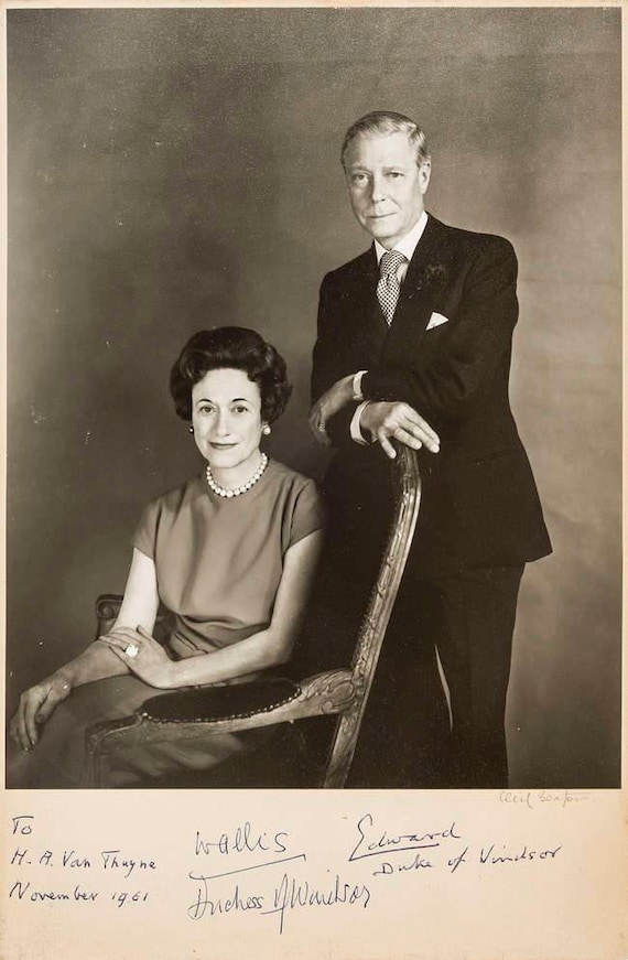 エドワード8世 ウィンザー公爵エドワード8世とその妻ウォリスを撮影