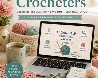 The Handmade Blogger’s Guide To Ethical AI printable PDF workbook