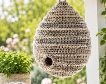 Crochet Wasp Nest Decoy Pattern PDF – A Clever Handmade Garden Deterrent To Try