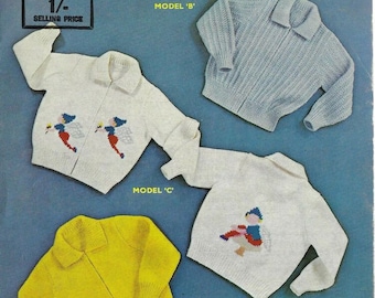 Vintage Knitting Pattern Sirdar 213