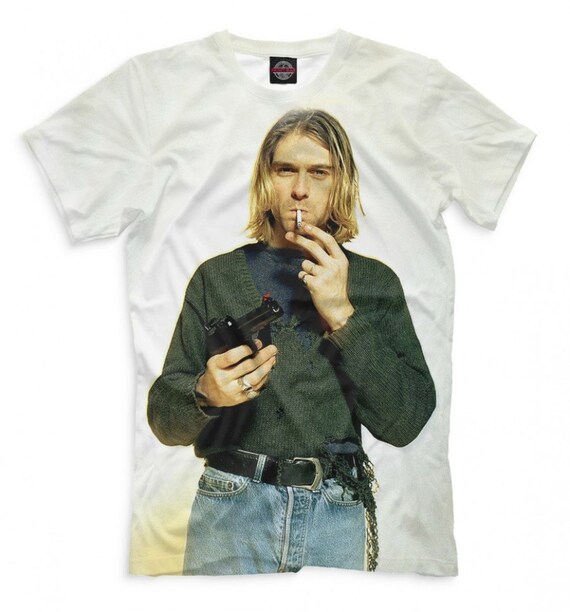 Kurt Cobain T-Shirt High Quality Graphic Tee Men's and | Etsy